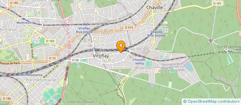 localisation de l'entreprise MONSIEUR DJAHID AINOUCHE  VIROFLAY