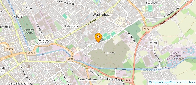 localisation de l'entreprise MONSIEUR DJAHID BOUKROUH  WATTRELOS