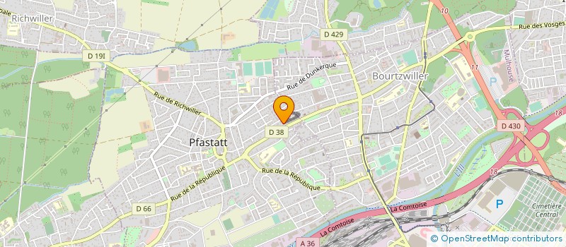 localisation de l'entreprise MONSIEUR DJAHID LEGROS  PFASTATT