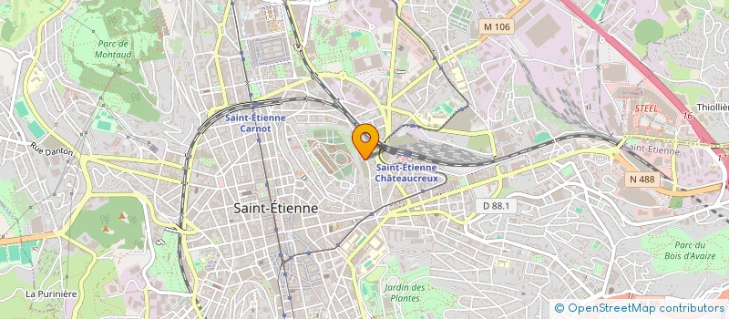 localisation de l'entreprise MONSIEUR DJALAL SALIM  SAINT-ETIENNE