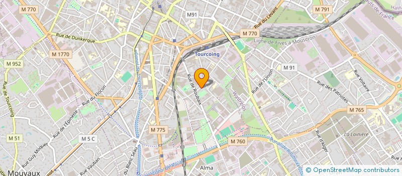 localisation de l'entreprise MONSIEUR DJALEL SID LARBI  TOURCOING