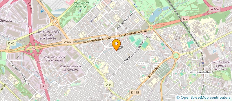 localisation de l'entreprise MONSIEUR DJALLEL MANSOUR à AULNAY-SOUS-BOIS