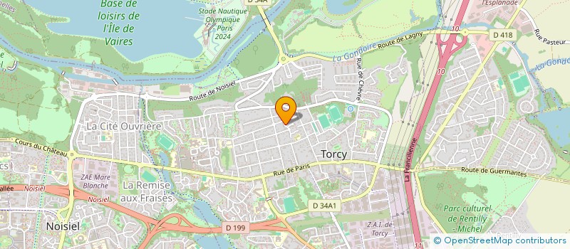 localisation de l'entreprise MONSIEUR DJALLEL MENGHOUR  TORCY