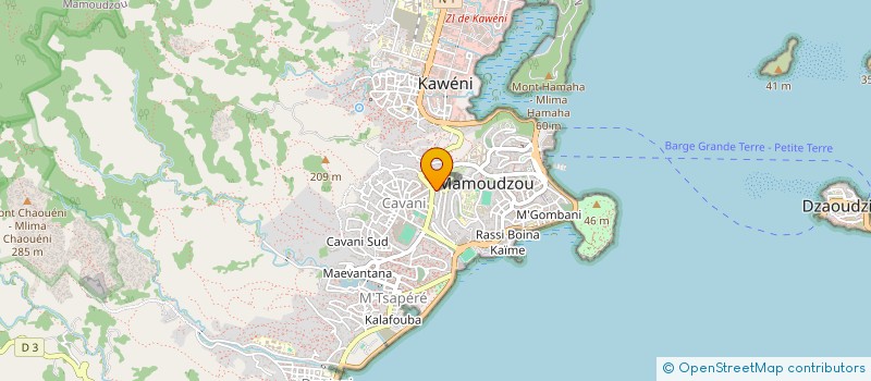 localisation de l'entreprise MONSIEUR DJALLOUD ISSOUFI à MAMOUDZOU