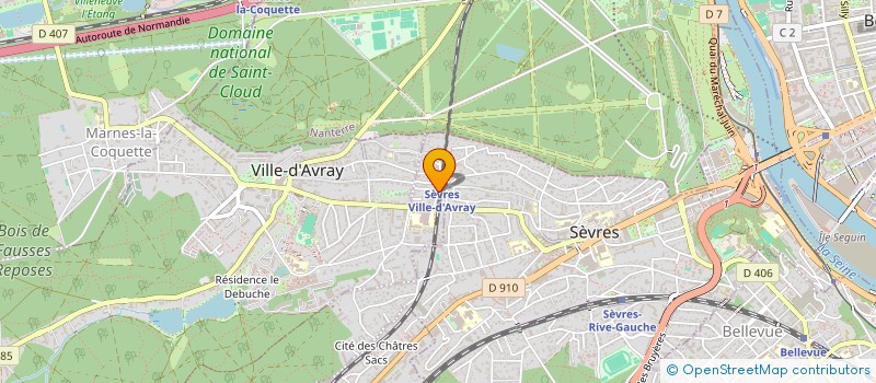 localisation de l'entreprise MONSIEUR DJAMAL BAHA  SEVRES