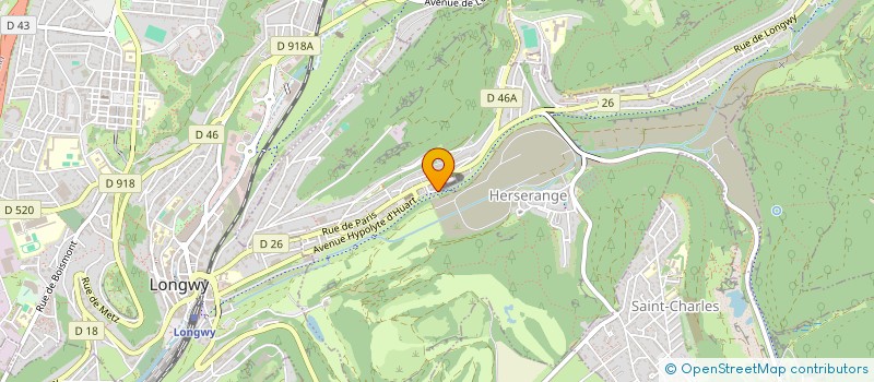 localisation de l'entreprise MONSIEUR DJAMAL BENALI  HERSERANGE