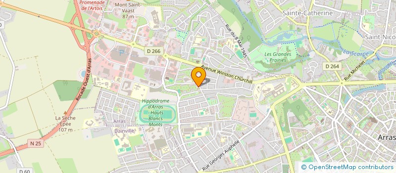 localisation de l'entreprise MONSIEUR DJAMAL BENMOUSSA à ARRAS