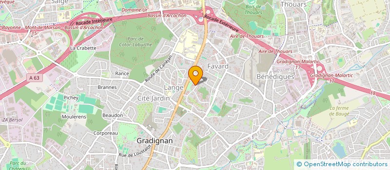 localisation de l'entreprise MONSIEUR DJAMAL BENSLIMANE  GRADIGNAN