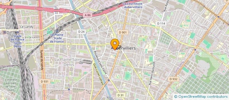 localisation de l'entreprise MONSIEUR DJAMAL BEZOUED ZOUGHAR  AUBERVILLIERS