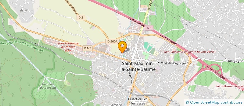 localisation de l'entreprise MONSIEUR DJAMAL BOUMAZA à SAINT-MAXIMIN-LA-SAINTE-BAUME