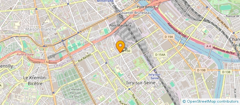 localisation de l'entreprise MONSIEUR DJAMAL BOUSSAIDI  IVRY-SUR-SEINE