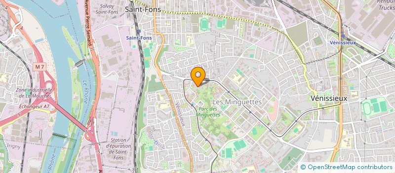 localisation de l'entreprise MONSIEUR DJAMAL CHAREF  VENISSIEUX