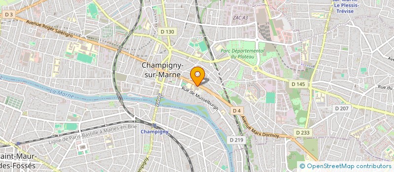 localisation de l'entreprise MONSIEUR DJAMAL DAHMANE à CHAMPIGNY-SUR-MARNE