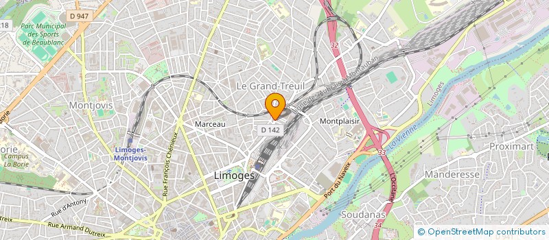 localisation de l'entreprise MONSIEUR DJAMAL DEKKICHE à LIMOGES