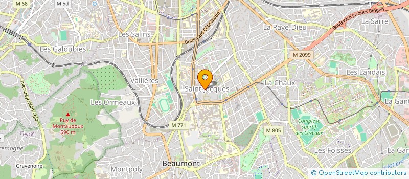 localisation de l'entreprise MONSIEUR DJAMAL GOURARI  CLERMONT-FERRAND