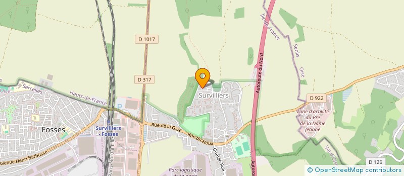 localisation de l'entreprise MONSIEUR DJAMAL ICHALALENE  SURVILLIERS