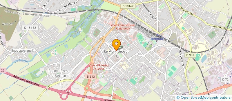 localisation de l'entreprise MONSIEUR DJAMAL KACI  BETHUNE