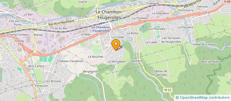 localisation de l'entreprise MONSIEUR DJAMAL SIDER à LE CHAMBON-FEUGEROLLES