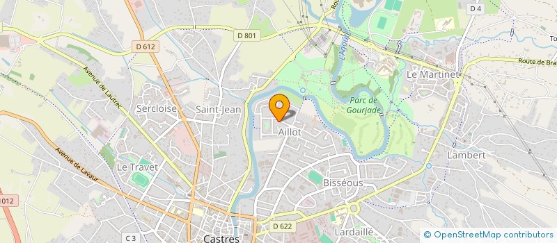 localisation de l'entreprise MONSIEUR DJAMALDINE M'BAE  CASTRES