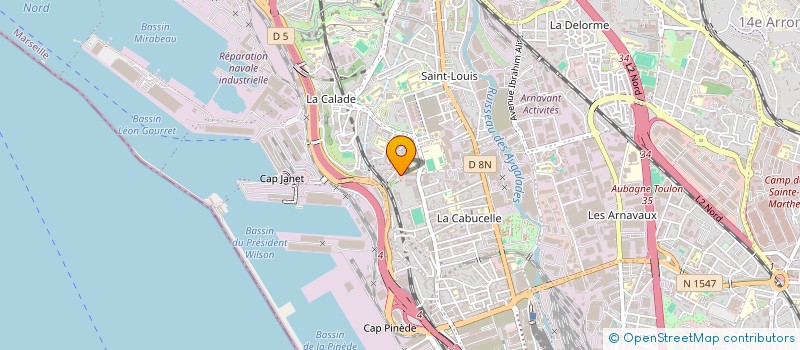 localisation de l'entreprise MONSIEUR DJAMALDINE MOHAMED à MARSEILLE