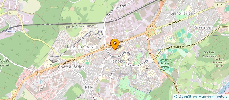 localisation de l'entreprise MONSIEUR DJAMALDINE SILAHI BACAR à BESANCON