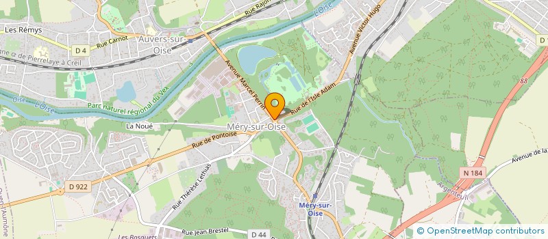 localisation de l'entreprise MONSIEUR DJAMCHID JIMMY  MERY-SUR-OISE