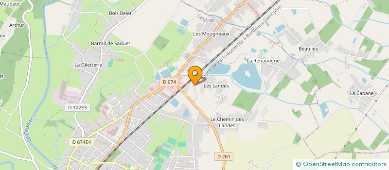 localisation de l'entreprise MONSIEUR DJAMEL ACHENGLIL  COUTRAS