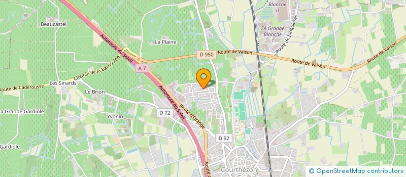 localisation de l'entreprise MONSIEUR DJAMEL AHARRACHE  COURTHEZON