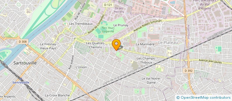 localisation de l'entreprise MONSIEUR DJAMEL AISSOU à SARTROUVILLE