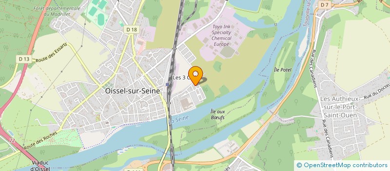 localisation de l'entreprise MONSIEUR DJAMEL AKKOUCHE  OISSEL