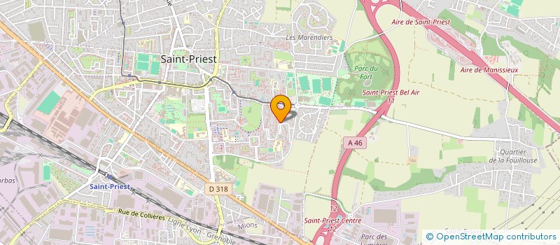 localisation de l'entreprise MONSIEUR DJAMEL BAHLOUL  SAINT-PRIEST