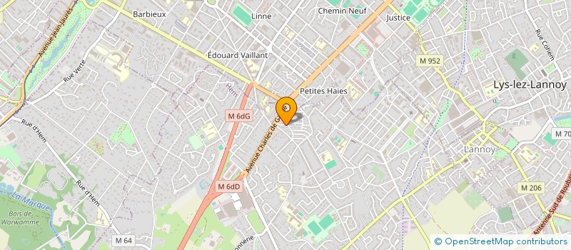 localisation de l'entreprise MONSIEUR DJAMEL BELHABIB  HEM