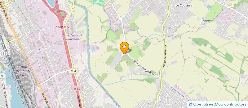 localisation de l'entreprise MONSIEUR DJAMEL BELLABAS  CASTELGINEST