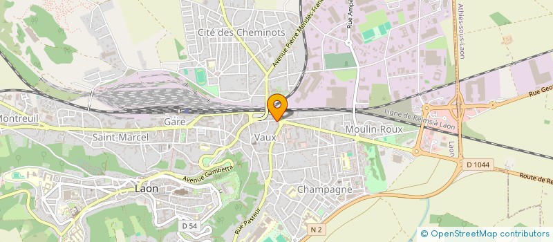 localisation de l'entreprise MONSIEUR DJAMEL BENAOUMEUR à LAON