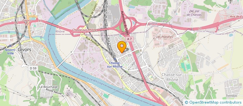 localisation de l'entreprise MONSIEUR DJAMEL BENDIB  CHASSE-SUR-RHONE