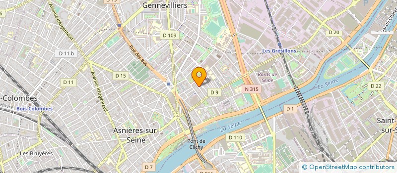 localisation de l'entreprise MONSIEUR DJAMEL BENHEBRI  GENNEVILLIERS