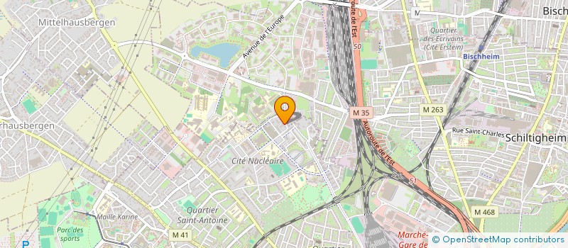 localisation de l'entreprise MONSIEUR DJAMEL BENNOUR  STRASBOURG