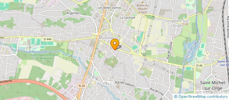 localisation de l'entreprise MONSIEUR DJAMEL BENZIANE-MATALLAH  MONTLHERY