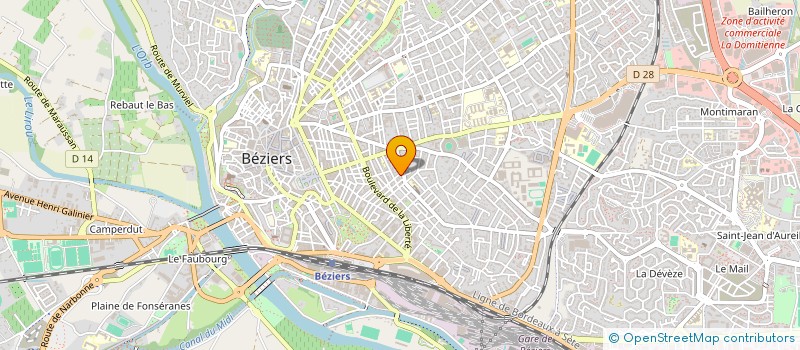 localisation de l'entreprise MONSIEUR DJAMEL BEROUILA à BEZIERS