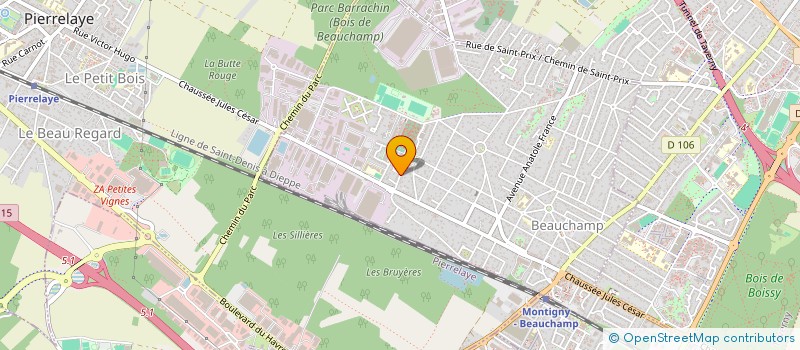 localisation de l'entreprise MONSIEUR DJAMEL BOUCHEFIRAT  BEAUCHAMP