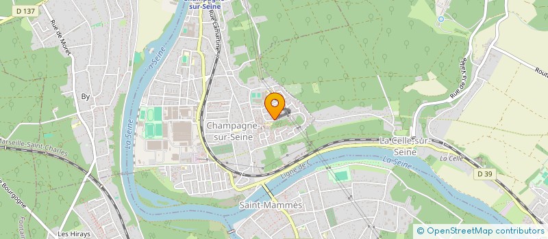 localisation de l'entreprise MONSIEUR DJAMEL BOUHADJER  CHAMPAGNE-SUR-SEINE