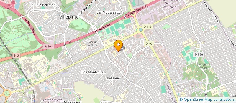 localisation de l'entreprise MONSIEUR DJAMEL BOUKRAA à VILLEPINTE