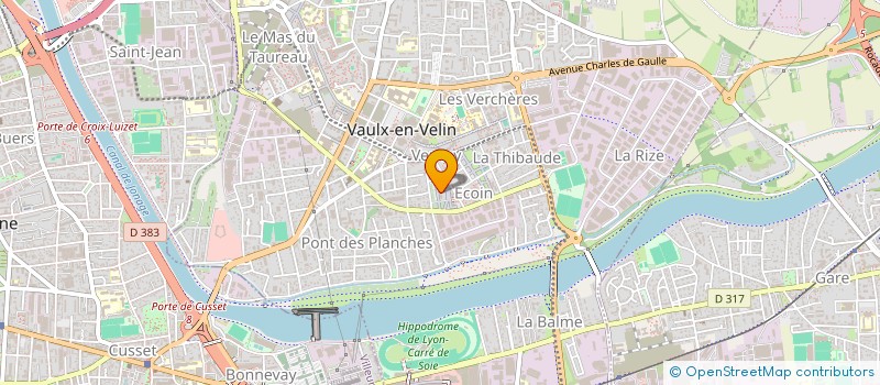 localisation de l'entreprise MONSIEUR DJAMEL BOURENANE  VAULX-EN-VELIN