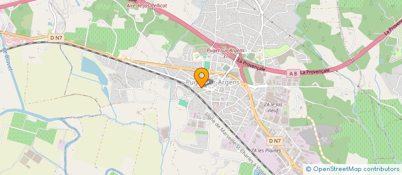 localisation de l'entreprise MONSIEUR DJAMEL BROQUIN  PUGET-SUR-ARGENS