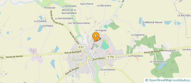 localisation de l'entreprise MONSIEUR DJAMEL DADOU à BEAUPREAU-EN-MAUGES