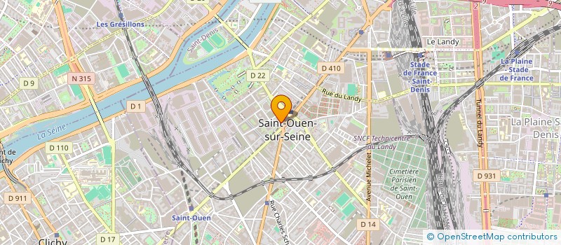 localisation de l'entreprise MONSIEUR DJAMEL DJELLOUL à SAINT-OUEN-SUR-SEINE
