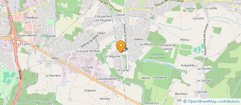 localisation de l'entreprise MONSIEUR DJAMEL-EDDINE BOULOUDINAT  TRESSES