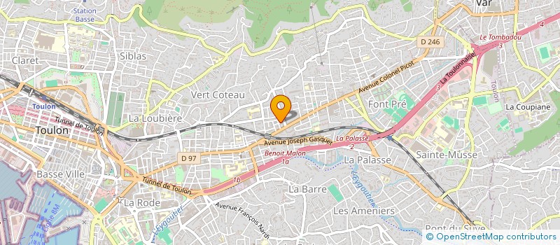 localisation de l'entreprise MONSIEUR DJAMEL-EDDINE BOUZOUINA  TOULON