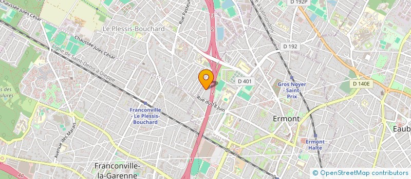 localisation de l'entreprise MONSIEUR DJAMEL EL MAGHILI  ERMONT