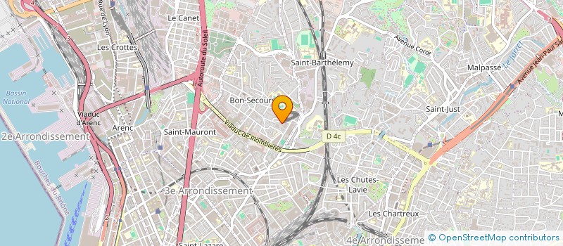 localisation de l'entreprise MONSIEUR DJAMEL ELBORDJ  MARSEILLE